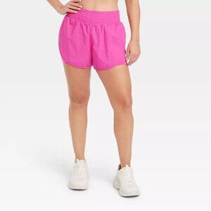 NEW All in Motion Women's Translucent Tulip Shorts 3.5" Inseam - Vibrant Pink